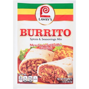 Burrito Seasoning Mix, 1.5 oz (Pack of 24)