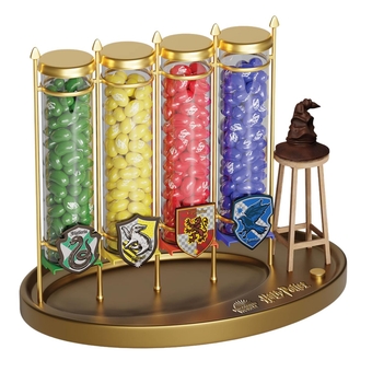 Harry Potter Houses   Counter Dispenser, Talking Sorting Hat Candy Dispensers, 11 Inches, Holds 20 Ounces of Beans, Beans Sold Separately, Multi