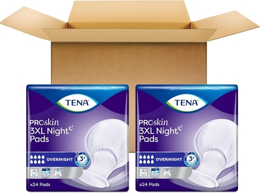 Incontinence Pads, 3XL Plus Size, Overnight Absorbency, for Men & Women, ProSkin - 48 Count