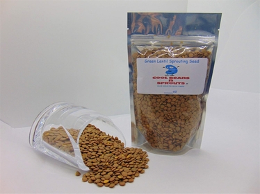 Green Lentil Seeds for Sprouting Microgreens,4 oz A Rich Source of Vitamins and Minerals and Health-Promoting utrients! "   " Brand, A Small Town Family Run USA Business.