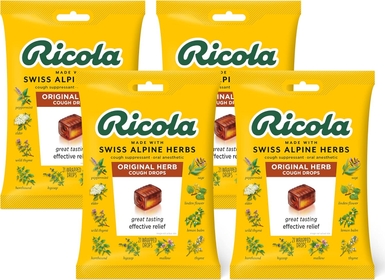 Original Herbal Cough Suppressant Throat Drops, 21ct Bag (Pack of 4)