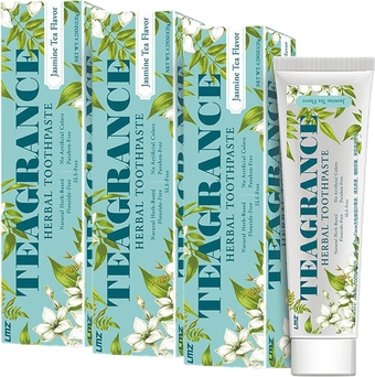 Double Sided Needle,Teeth Whitening Toothpaste,Jasmine Longjing Green Tea Fragrance Toothpaste,Cleaning Oral,Refreshing Breath,Sensitive Teeth,Repairing and Protecting Teeth (18.00 oz (Pack of 3))