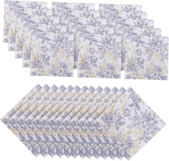 100 Sheets Colorful Printed Napkin Floral Cocktail Napkins Decorative Napkins Beverage Napkin Square Napkins Dinner Napkins Wood Pulp Napkins Fine Banquet Decorations