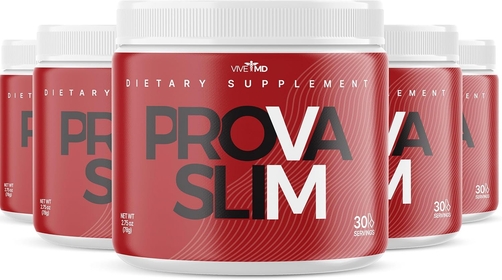 ProvaSlim Weight Management Powder - Provaslim Extra Strength - Prova Slim Advanced Formula with Vitamin B6 BCAA L-Glutamine - ProvaSlim Reviews (5 Pack)