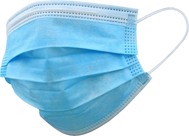 Disposable Face Mask - 50 Pack - 3 Ply Blue Face Masks Disposable for Adults & Kids Face Mask, Mascarillas Cubrebocas Mascarillas Desechables Para Adultos, Facemask, Disposable Masks