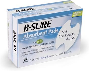 Anal Leakage Pads, Box/24 Pads