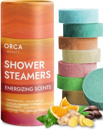 8PC Shower Steamers Aromatherapy - Shower Bombs, 8 Scents - Easter Basket Stuffers, Eucalyptus Shower Steamer, Shower Bomb Aromatherapy, Shower Steamers for Men - Shower Tablets, Gifts for Women & Men