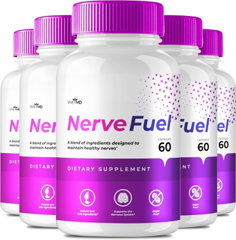 Nerve Fuel Advanced Formula Supplements for Maximum Strength - NerveFuel Relief Support Capsules with Vitamin C, Zinc, Cinnamon Powder - Nerve Fuel Pills Reviews (5 Pack)