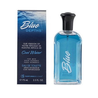 ParfumBelcam - Blue Depths Eau de Toilette Body Spray for Men, Inspired by Cool Water 2.5 Fl Oz