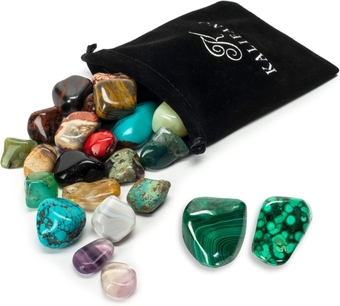 Malachite + Tumbled Stone Mix