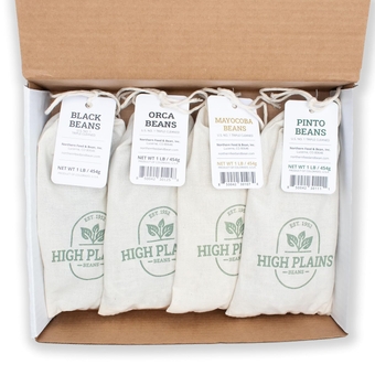 Bean Combo (Pack of 4) | 1 Pound Each | Non-GMO Verified | Dry Pinto  | Dry Orca  | Dry Black  | Dry Mayocoba  | Directly Sourced from Local Farmers