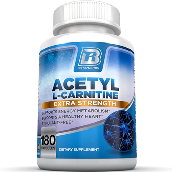 Acetyl L-Carnitine - Natural Supplement to Help Boost Energy Production, Support Memory/Focus, Promote Positive Mood - 500mg 180 Vegetable Cellulose Capsules