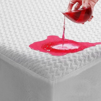 Queen 100% Waterproof Mattress Protector, 35% Bamboo Viscose Mattress Pad Cover with Deep Pocket, Ultra-Soft and Breathable Bed Mattress Cover Fits 8 to 21 Inch Mattress (Queen, White)