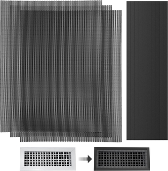 3Pack 400x300mm DIY Floor Vent Covers, PVC Magnetic Vent Covers Air Vent Screen Mesh AC Vent Mesh Cover Register Screen Cover for Floor Wall Ceiling Catch Debris Hair Insect